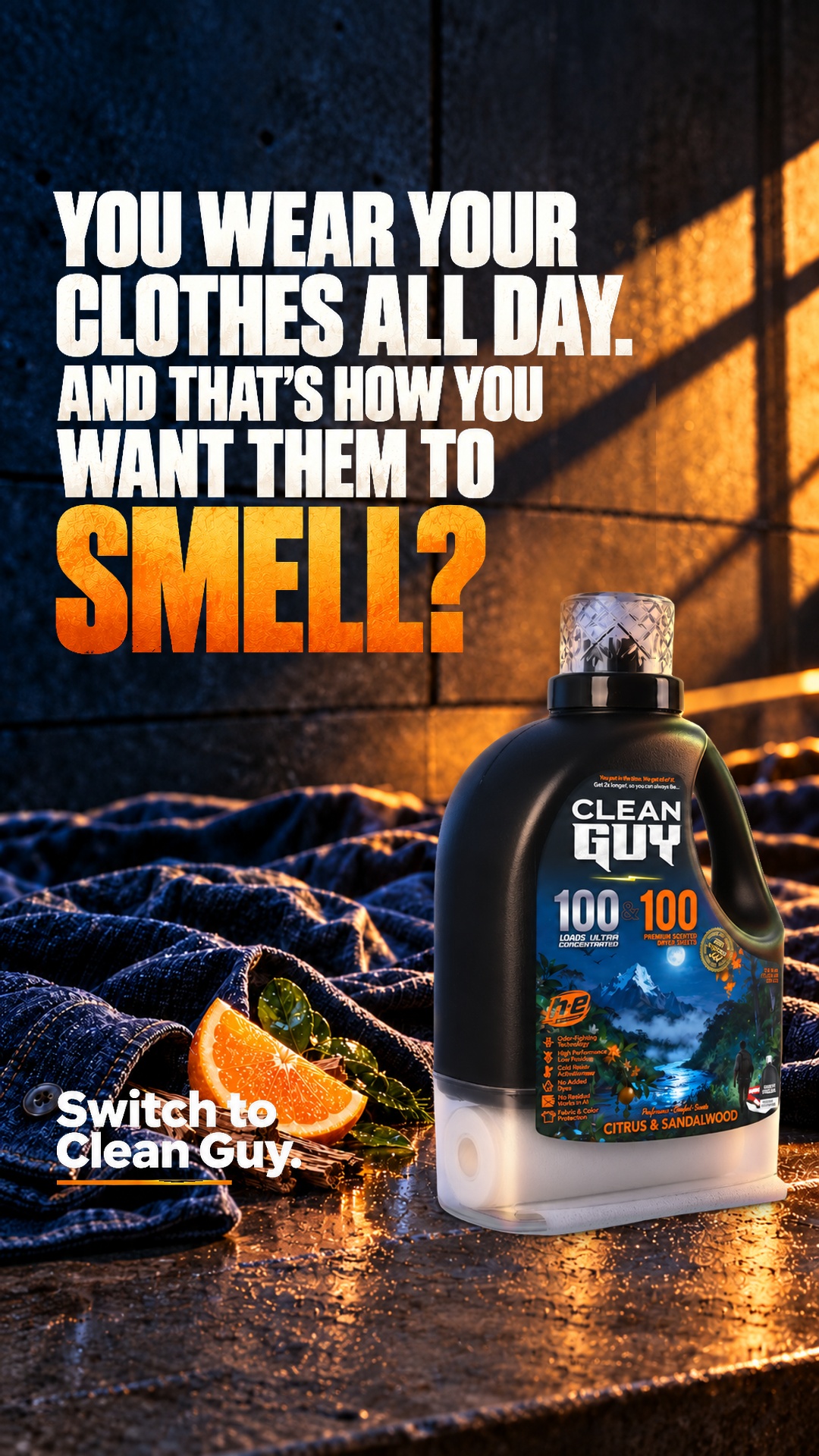 Clean Guy Facebook ad: You're a dude, not a lilac.