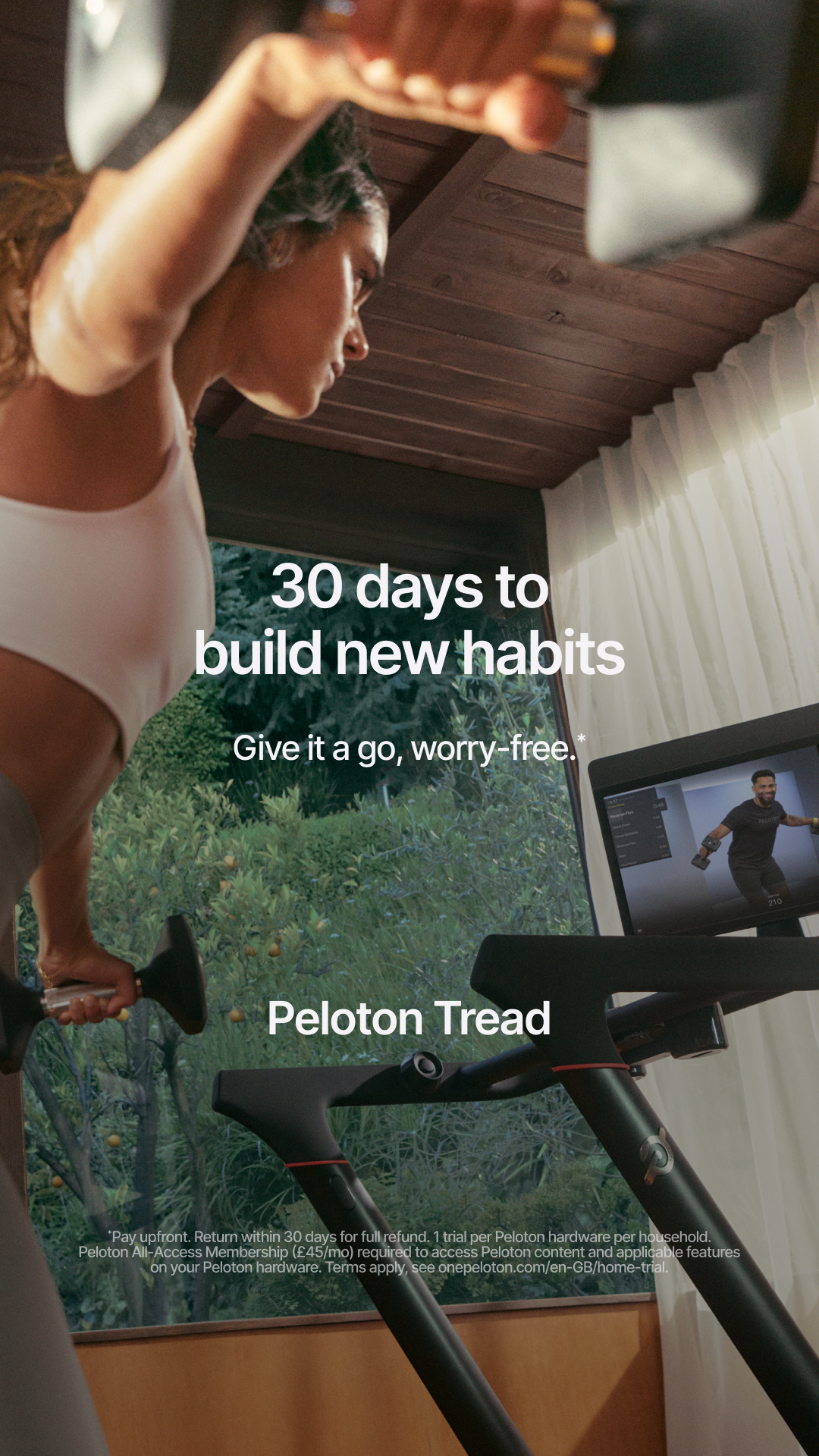 Peloton UK Facebook ad
