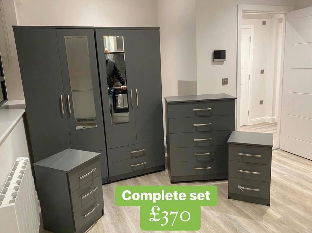 Furniture planet Facebook ad: BRAND NEW FULLY ASSEMBLED WARDROBES- AVAILABLE IN ALL…
