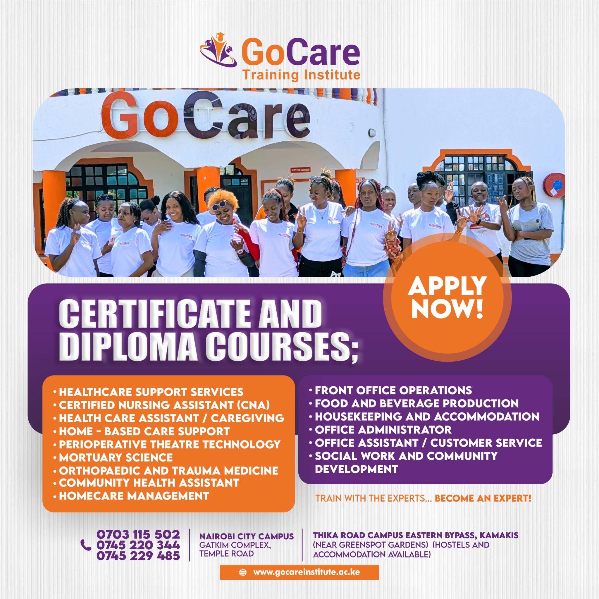 GoCare Training Institute Facebook ad