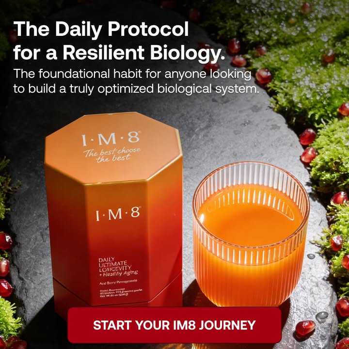 IM8 Global Facebook ad: Longevity Starts at the Cellular Level