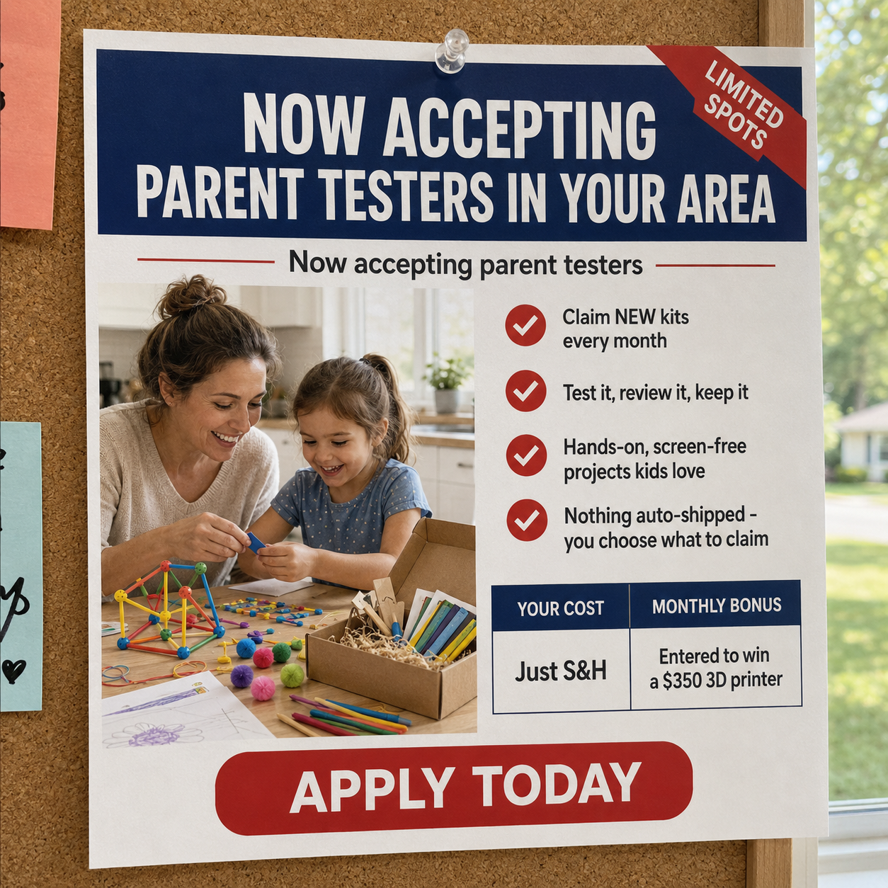 Stem Testers Facebook ad