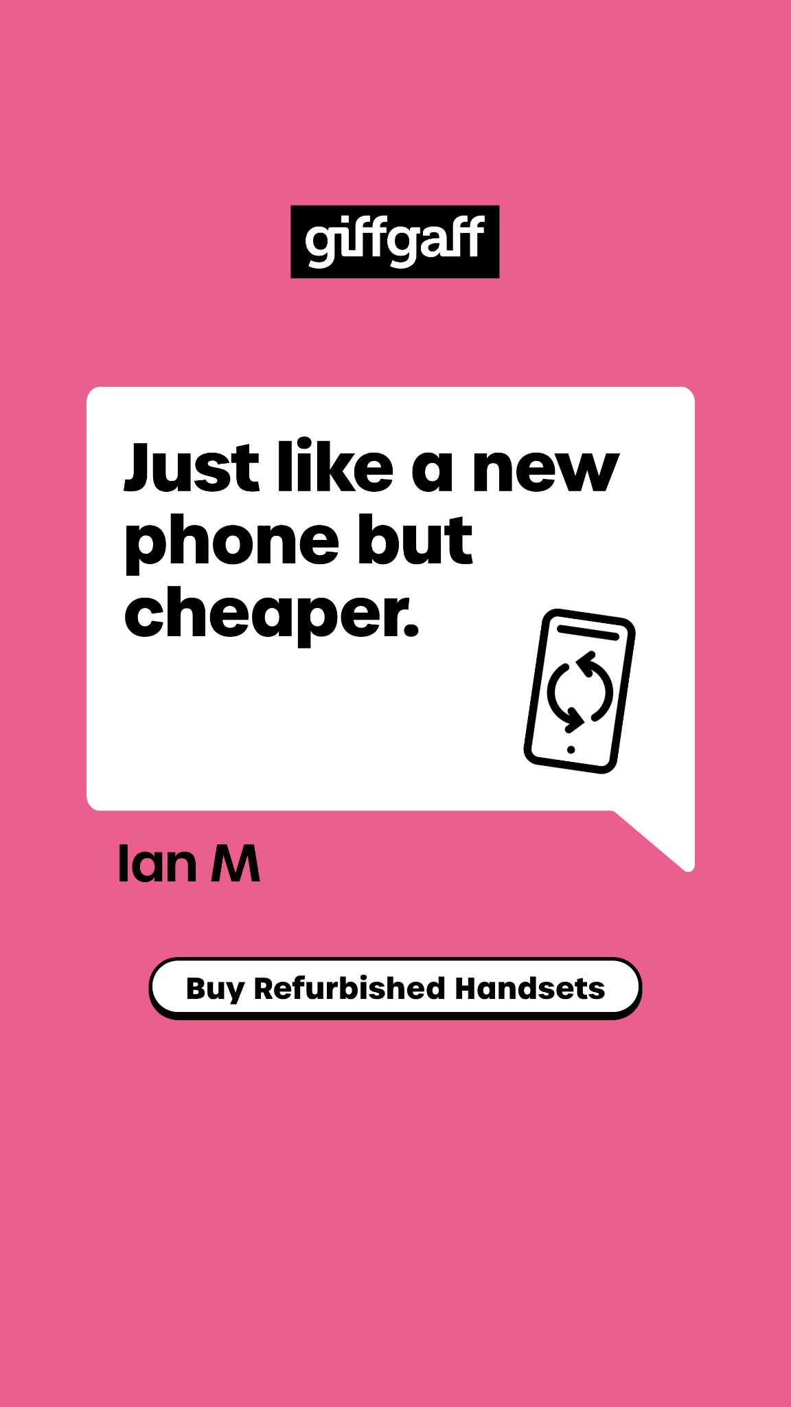 giffgaff Facebook ad