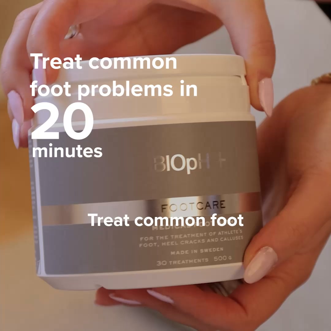 BIOpH+ Facebook ad: Medical foot care at home.