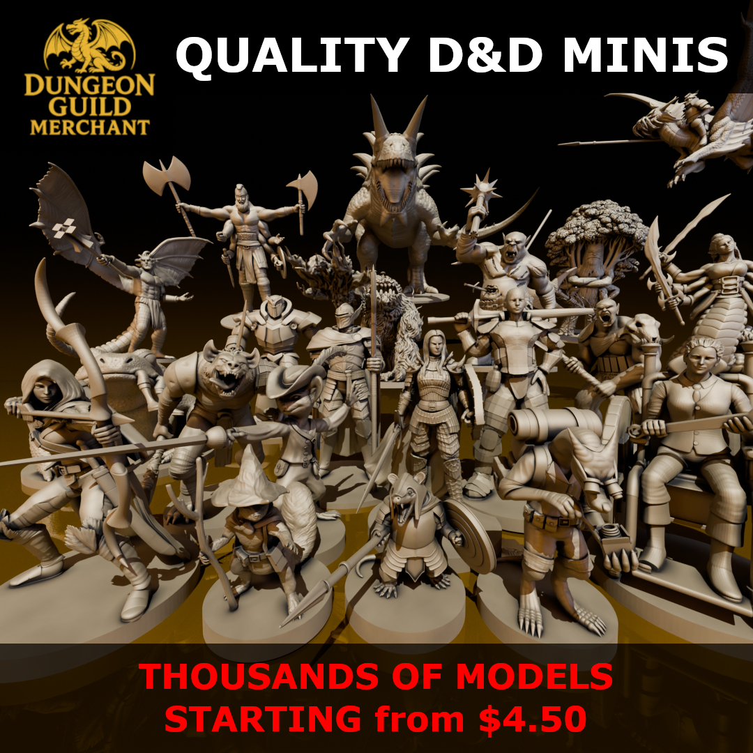 Dungeon Guild Merchant Facebook ad: DungeonGuildMerchant - Etsy