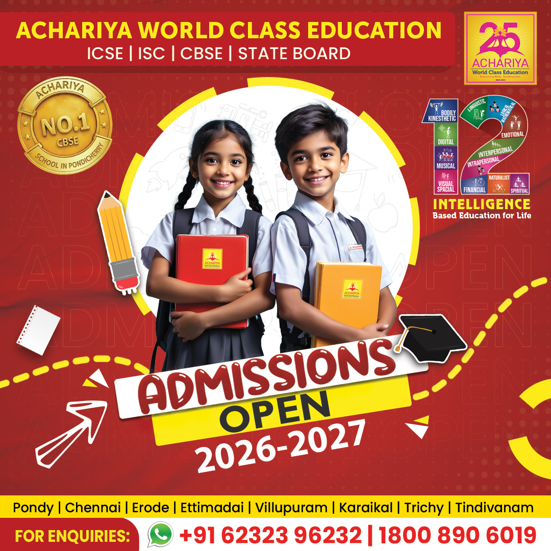 Achariya asm alapakkam Facebook ad