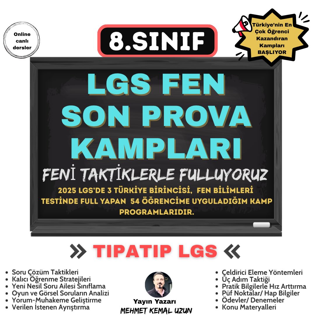 lgs_mehmet_hoca_fen_bilimleri Facebook ad: TAKTİKLERLE LGS SON PROVA KAMPLARI BAŞLIYOR (LGS ÖNCESİ…