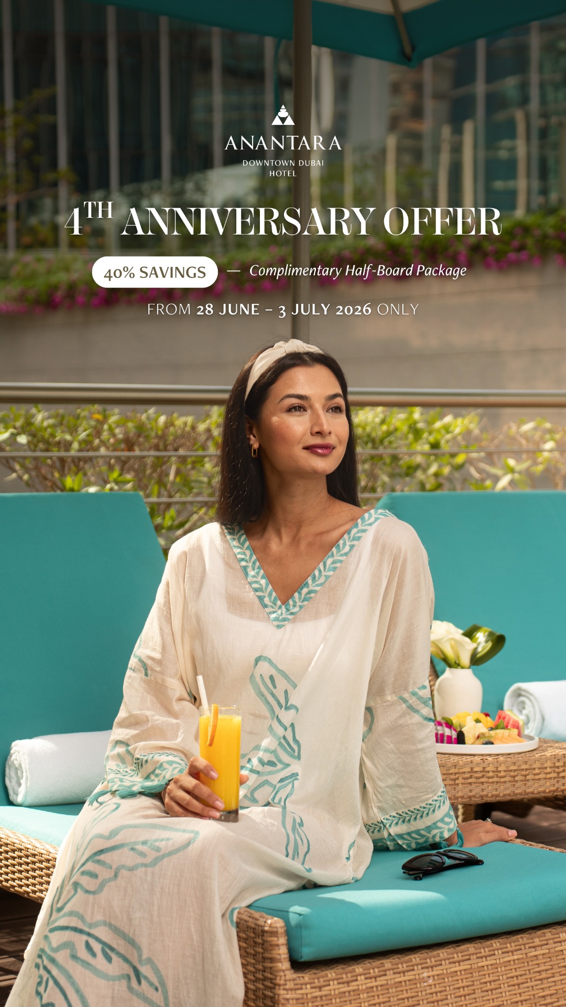 Anantara Downtown Dubai Hotel Facebook ad from Jun 27, 2026