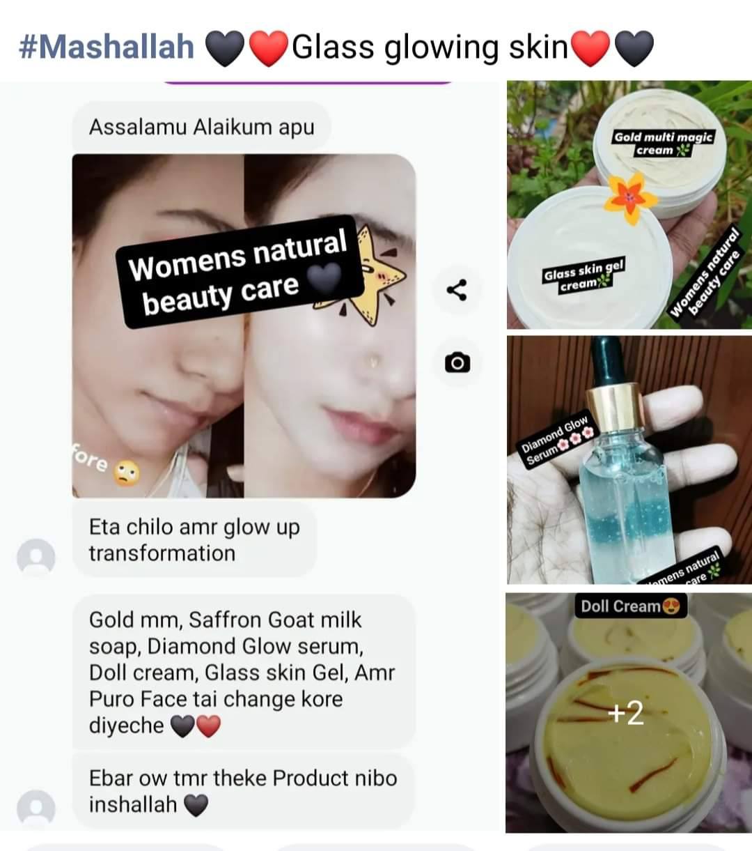 Womens Natural Beauty Care Facebook ad