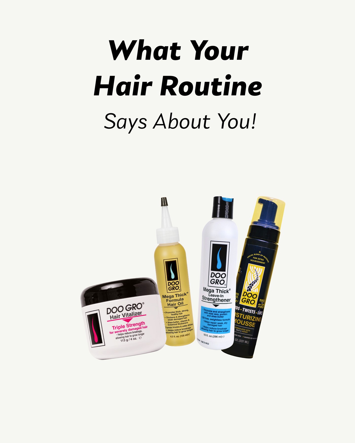 Doo Gro Facebook ad: No matter the hairstyle, Doo Gro has you…