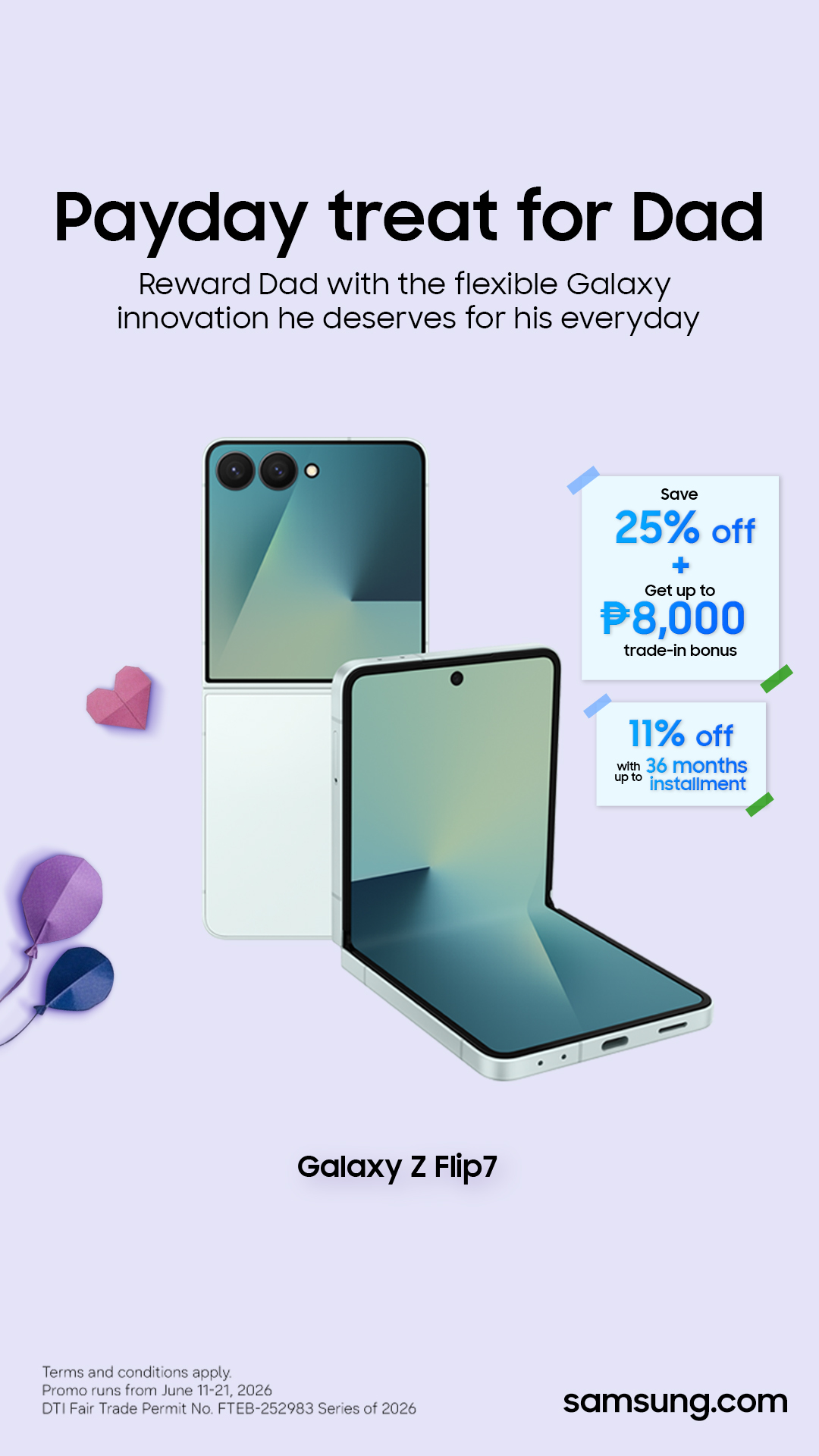 Samsung Facebook ad