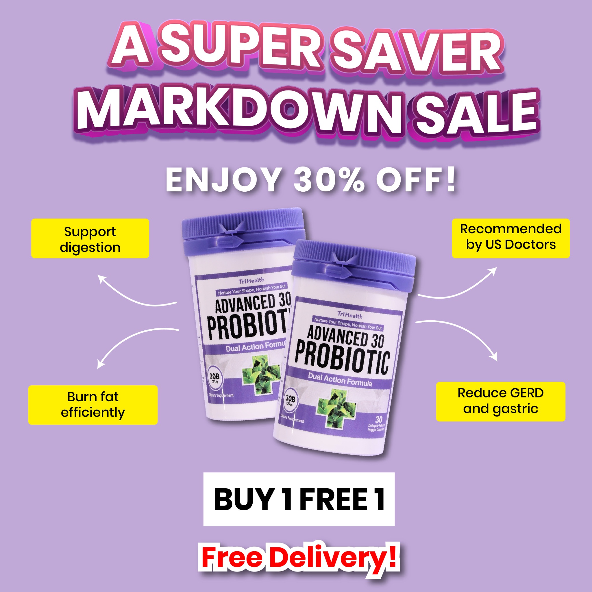 TriHealth Probiotic PH Facebook ad