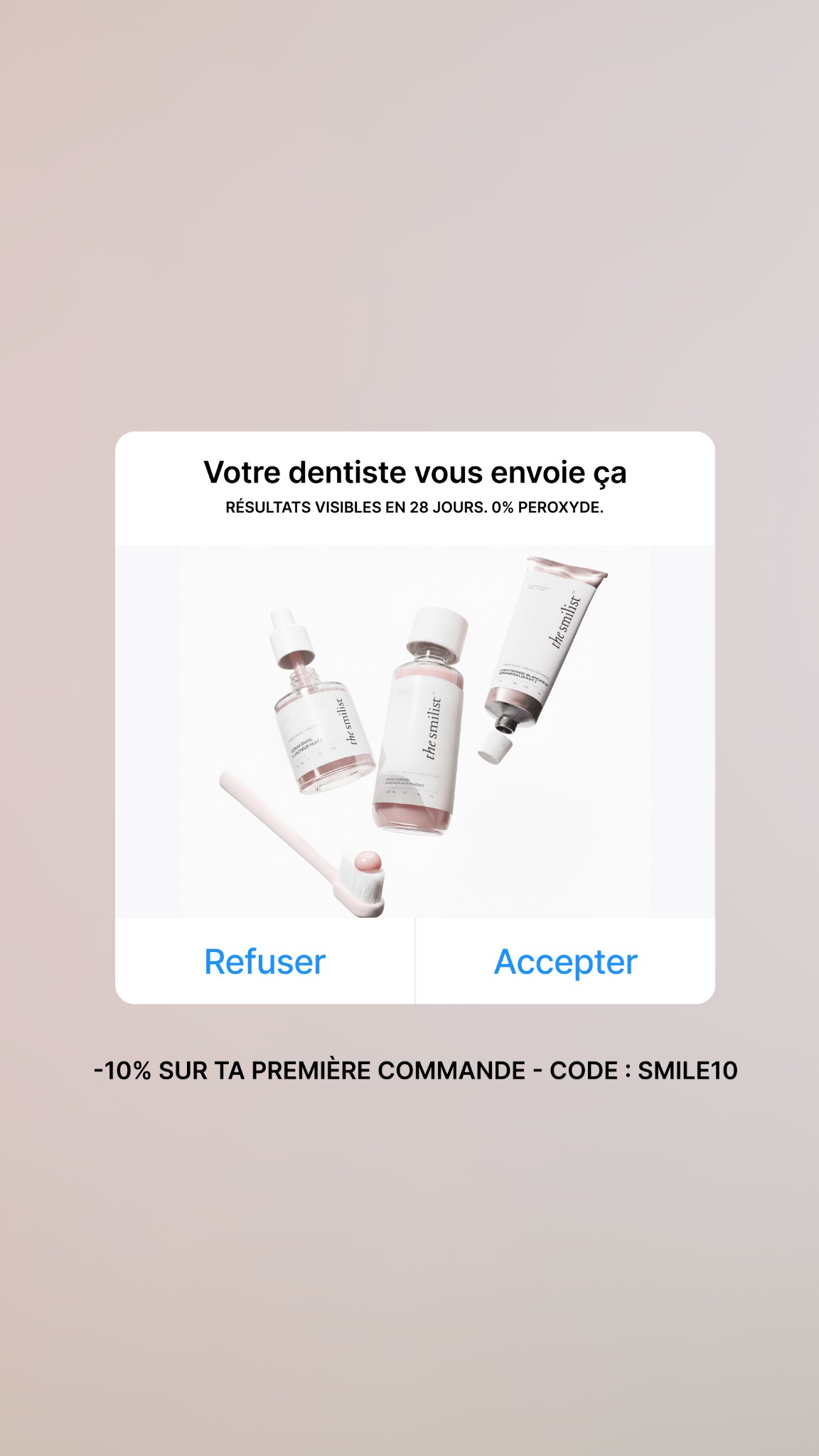 The Smilist - France Facebook ad