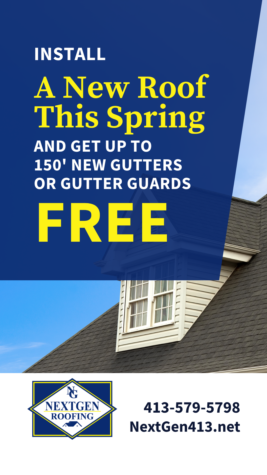 NextGen Roofing Inc. Facebook ad from May 20, 2026