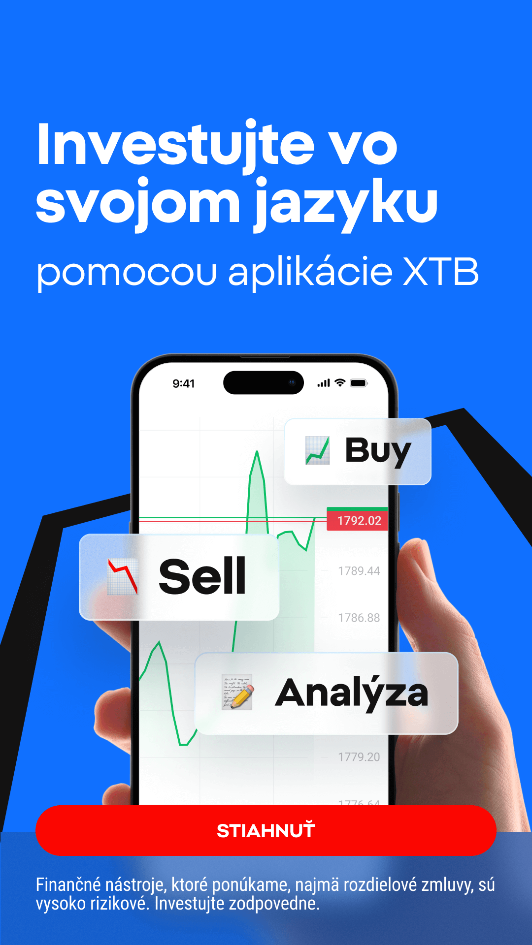XTB Online Trading Facebook ad