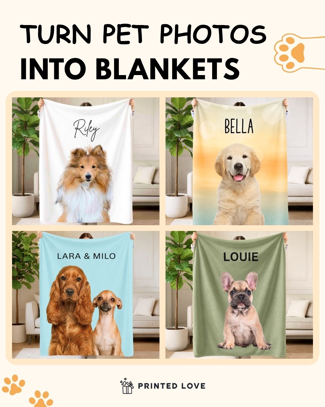 Printed Love Gifts Facebook ad: They’ll Love You For This
