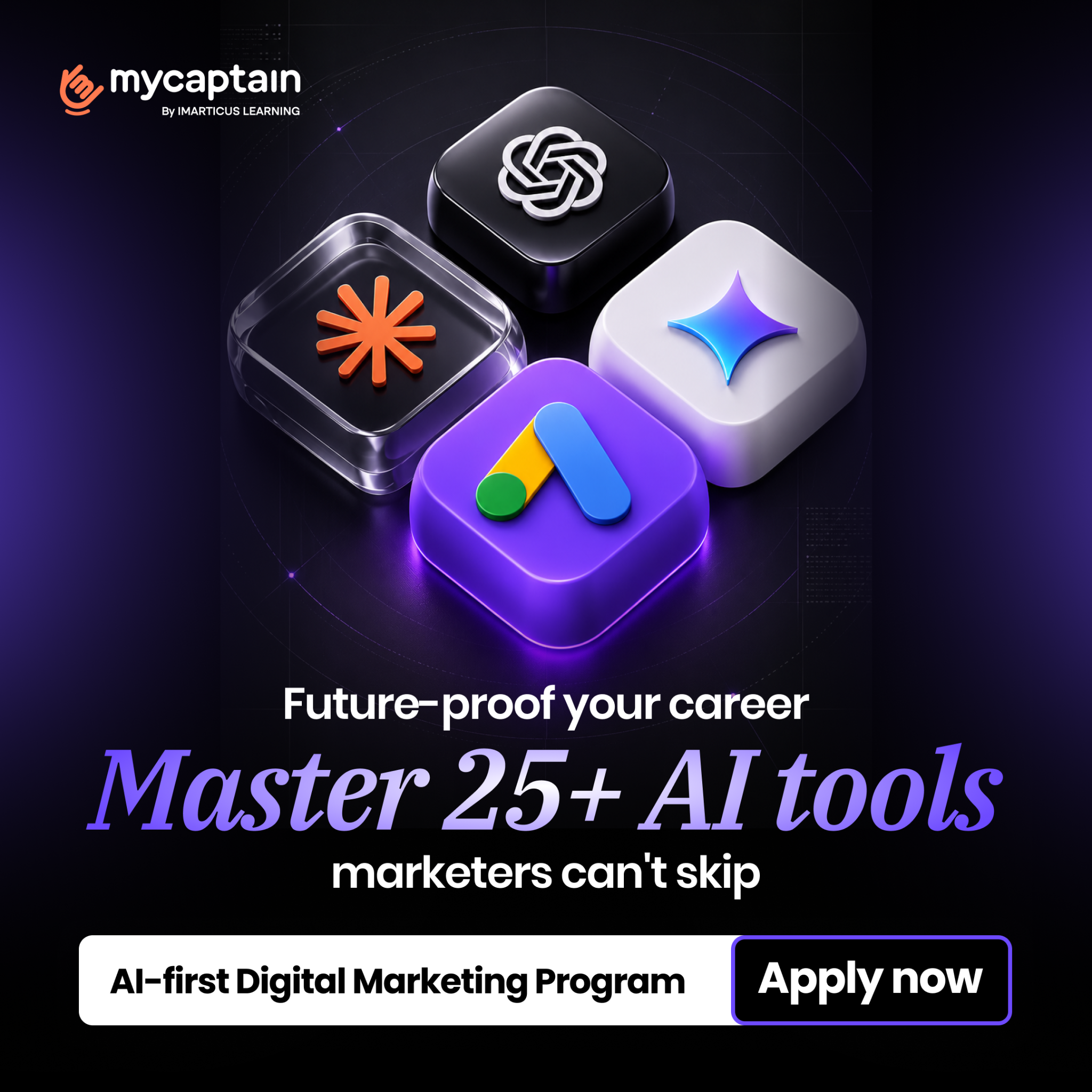 MyCaptain by Imarticus Facebook ad