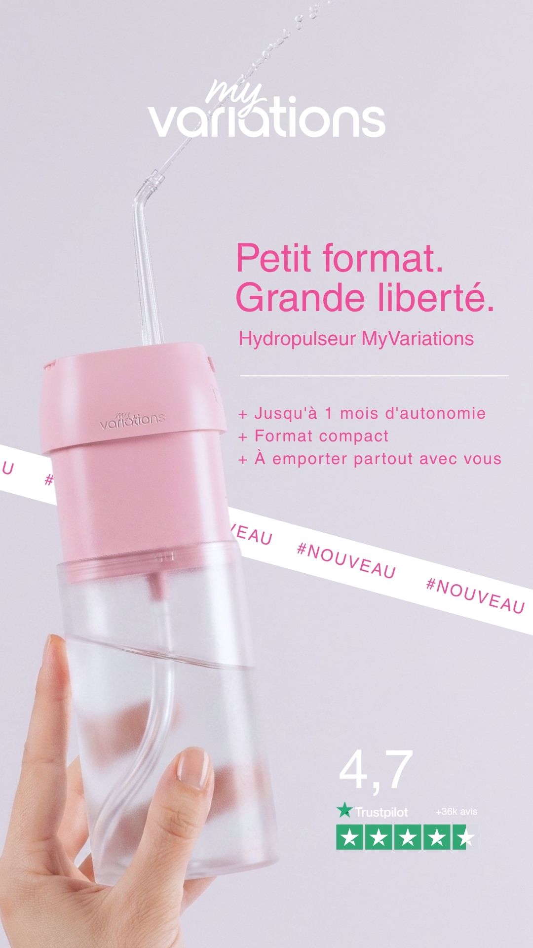 My Variations Facebook ad: L'hydropulseur MyVariations.