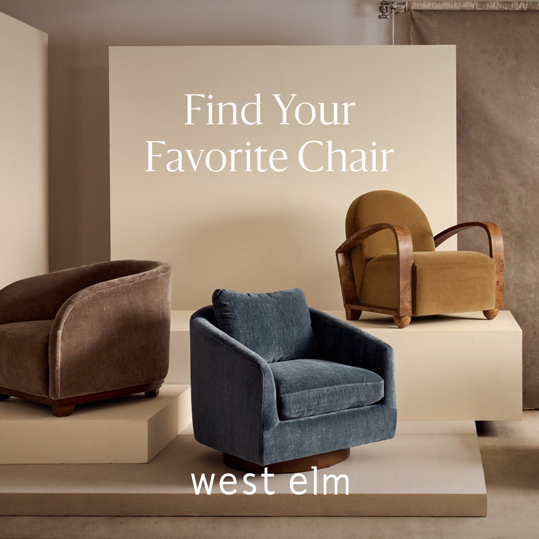 West Elm Facebook ad: Find Your Favorite Chair