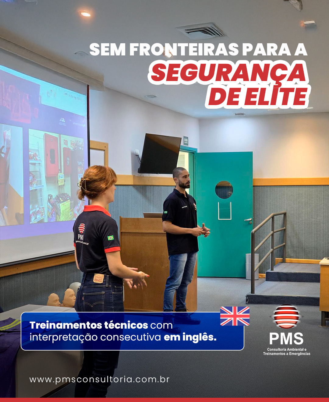 PMS Consultoria e Treinamentos Paulínia Facebook ad: A segurança de elite não fala apenas um…