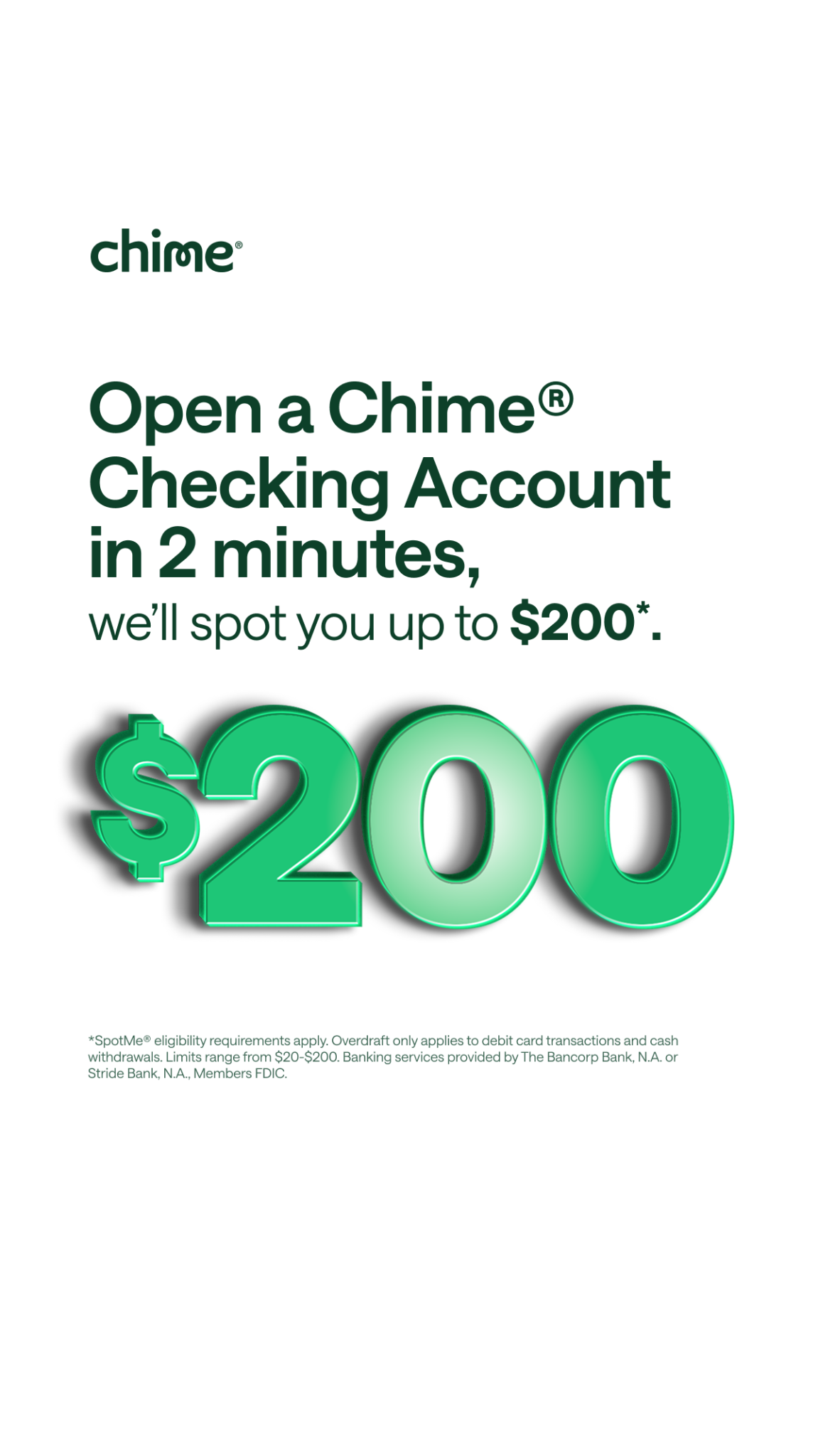 Chime Facebook ad
