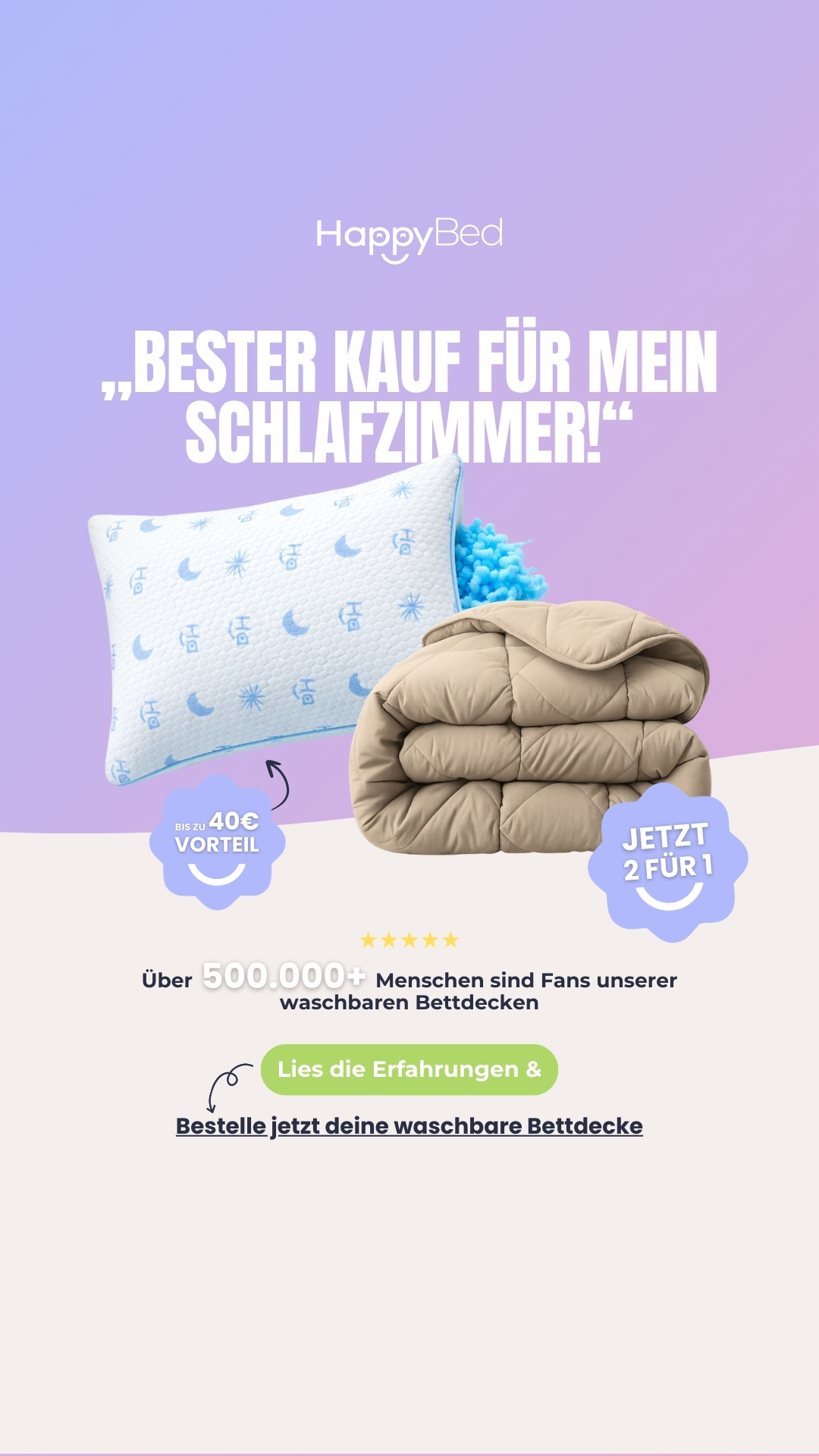 Thehappybed.de Facebook ad