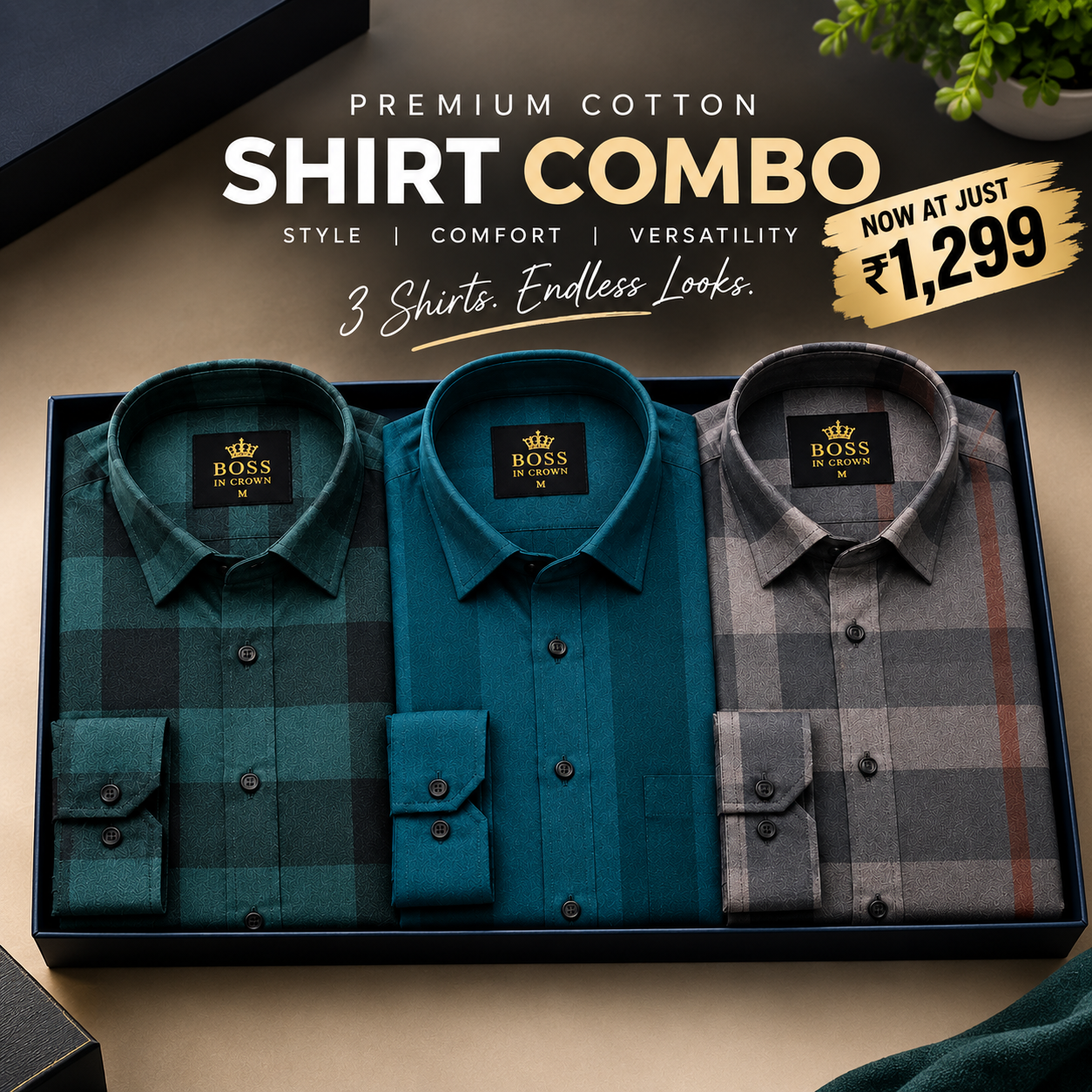 BopShop Facebook ad: At Just 1299/-