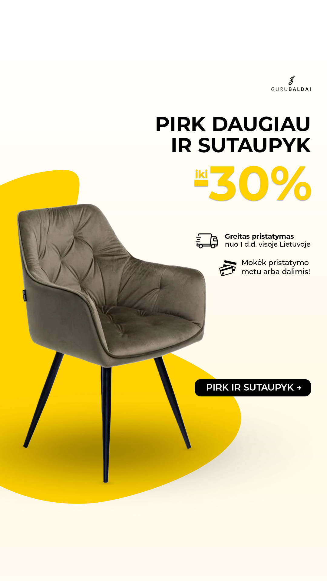 GuruBaldai.lt Facebook ad