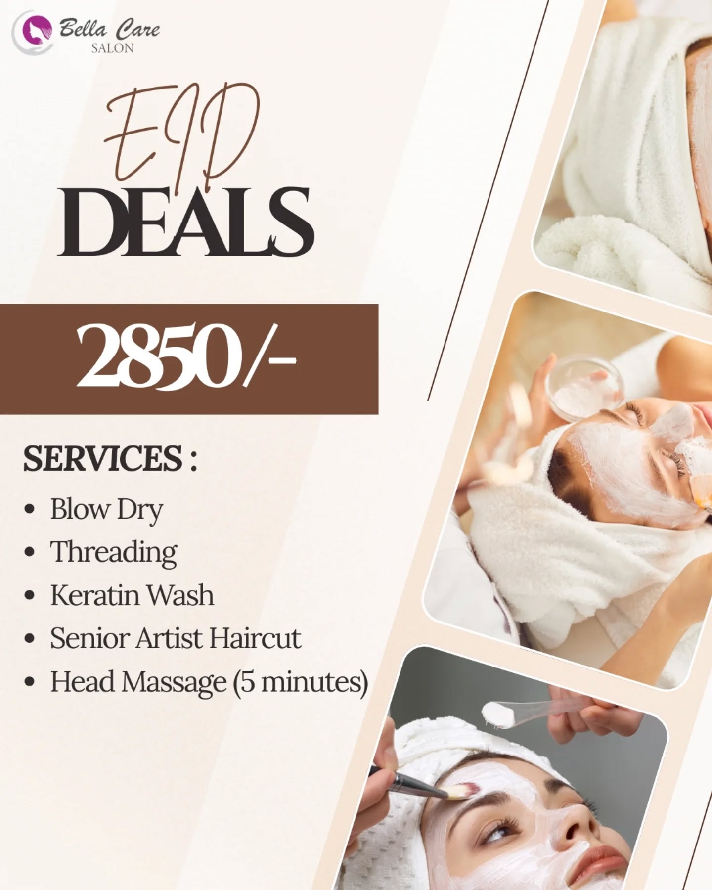 Bella Care Salon Page Facebook ad: Your Eid glow-up starts here!