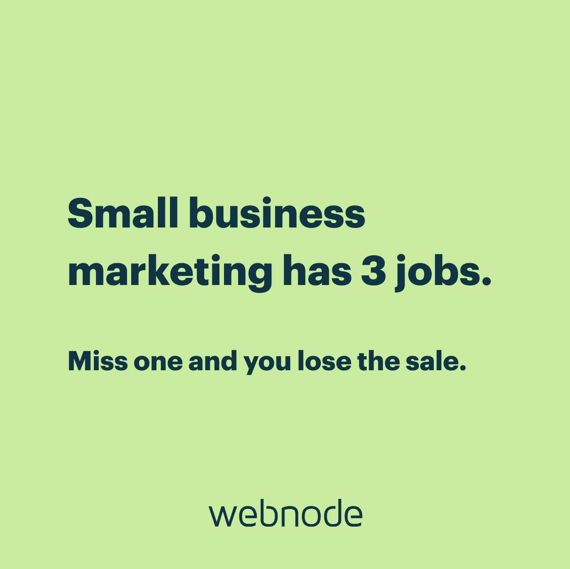 Webnode Facebook ad: Just starting out with digital marketing and not…