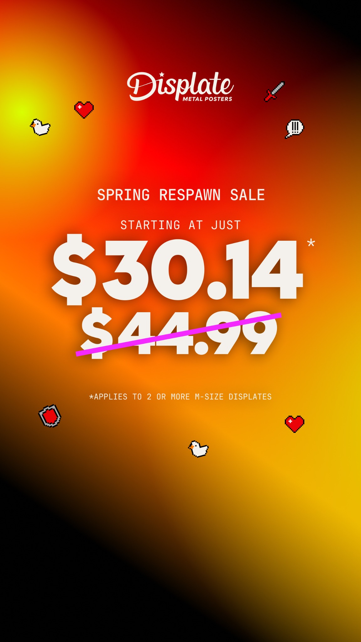 Displate Facebook ad
