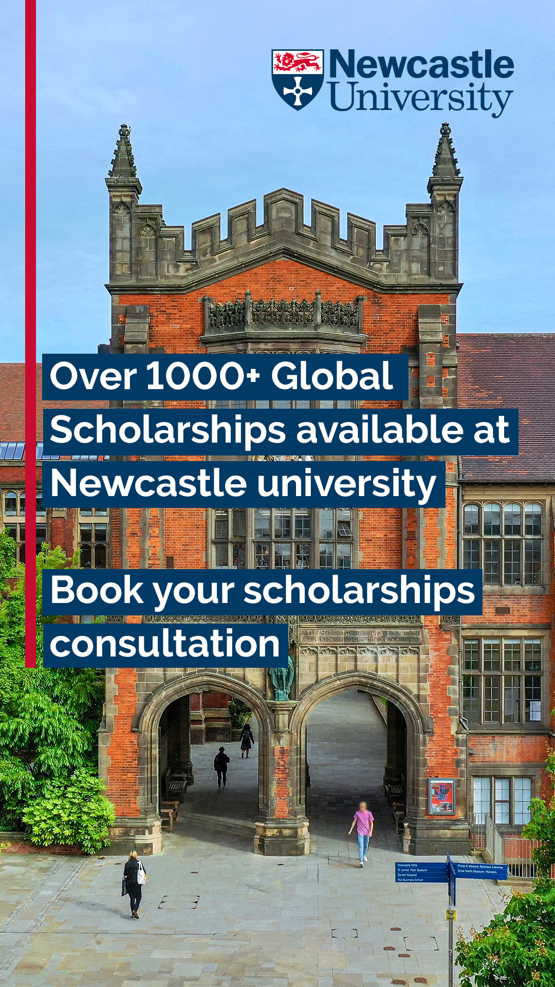 Newcastle University Facebook ad: Study At A World Top 140 University