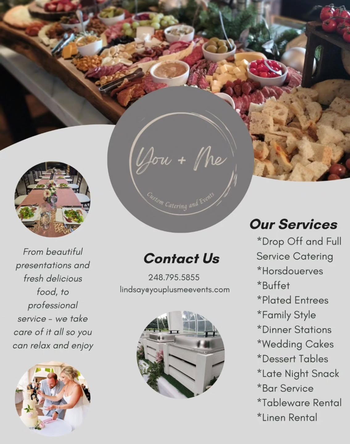You + Me Catering and Events Facebook ad: Event Catering | Sterling Heights | You + Me