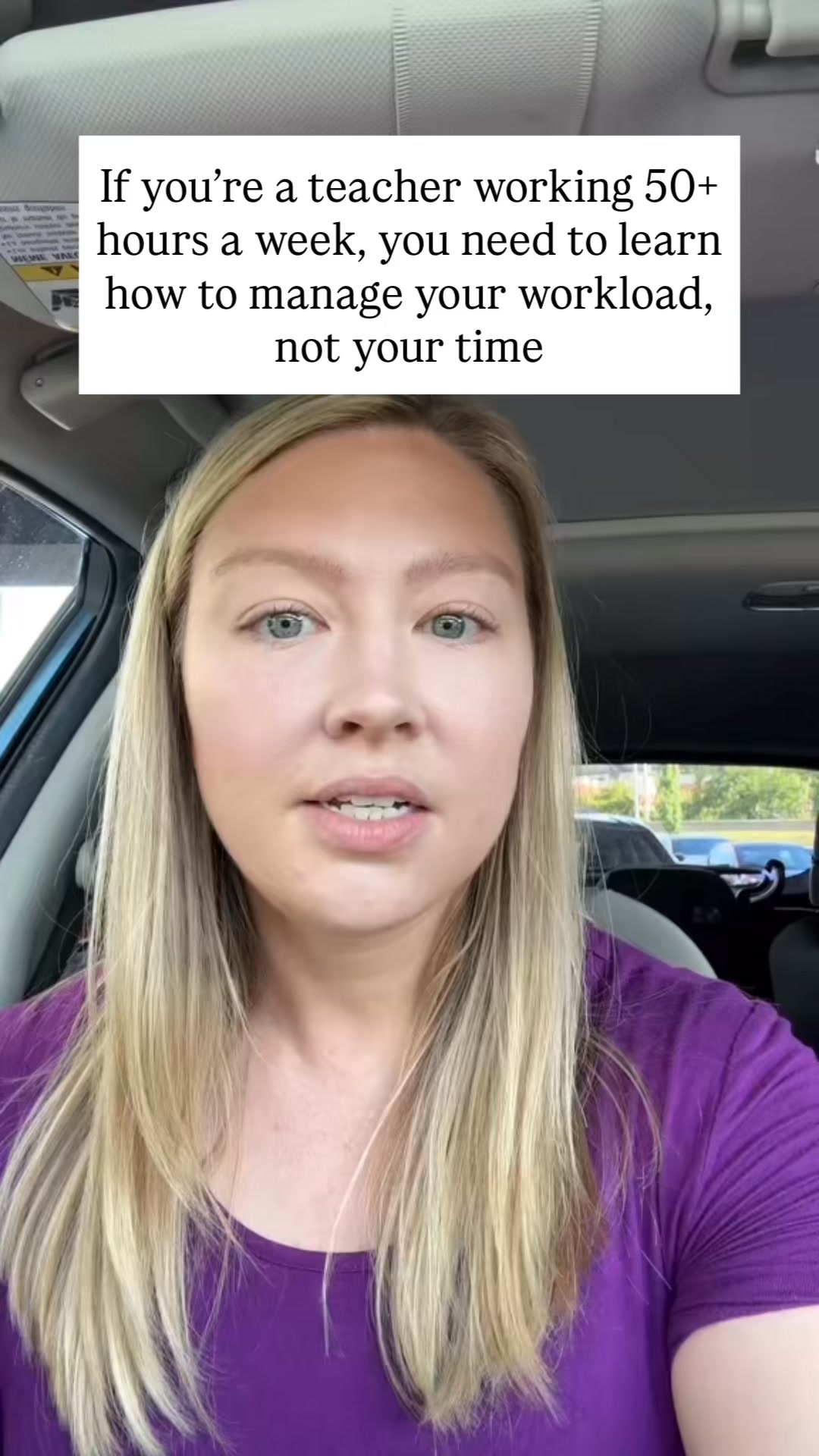 jenmanlyedu Facebook ad: It's Not Your Time Management. It's Your Workload.