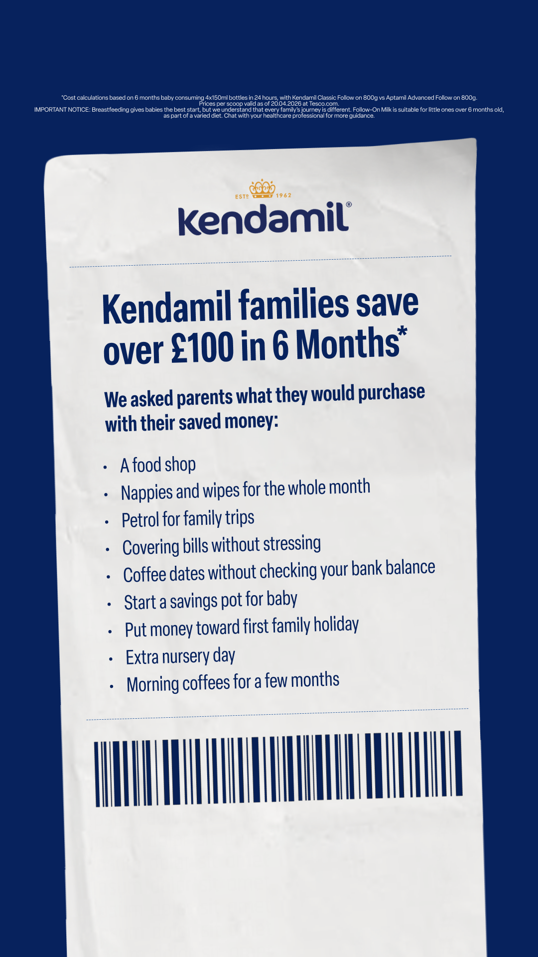 Kendamil Facebook ad