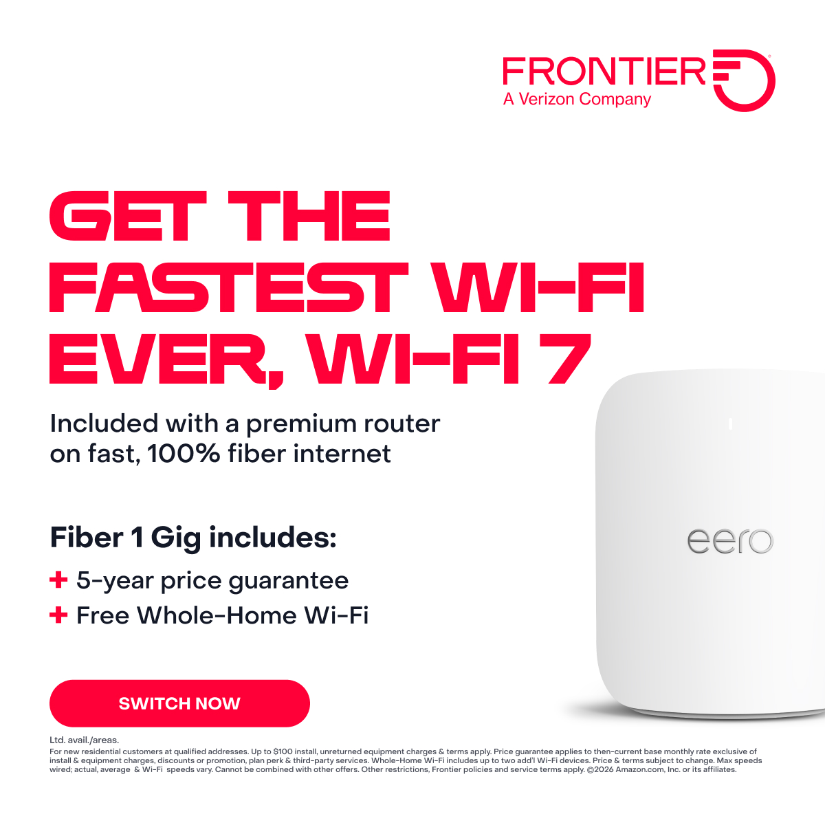 Frontier Internet Facebook ad