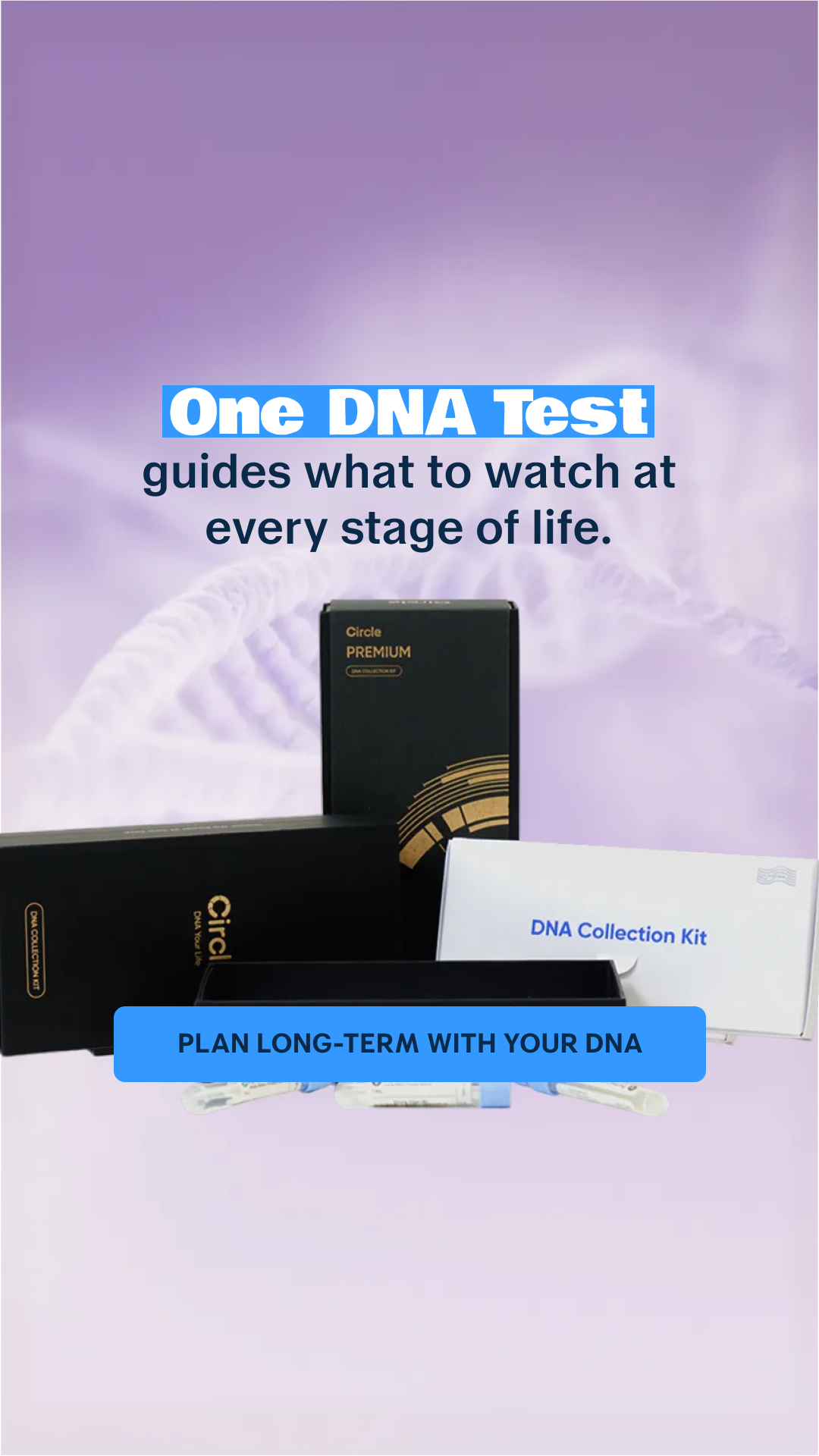 Circledna Store Facebook ad: One Saliva Swab For A Lifetime of Health