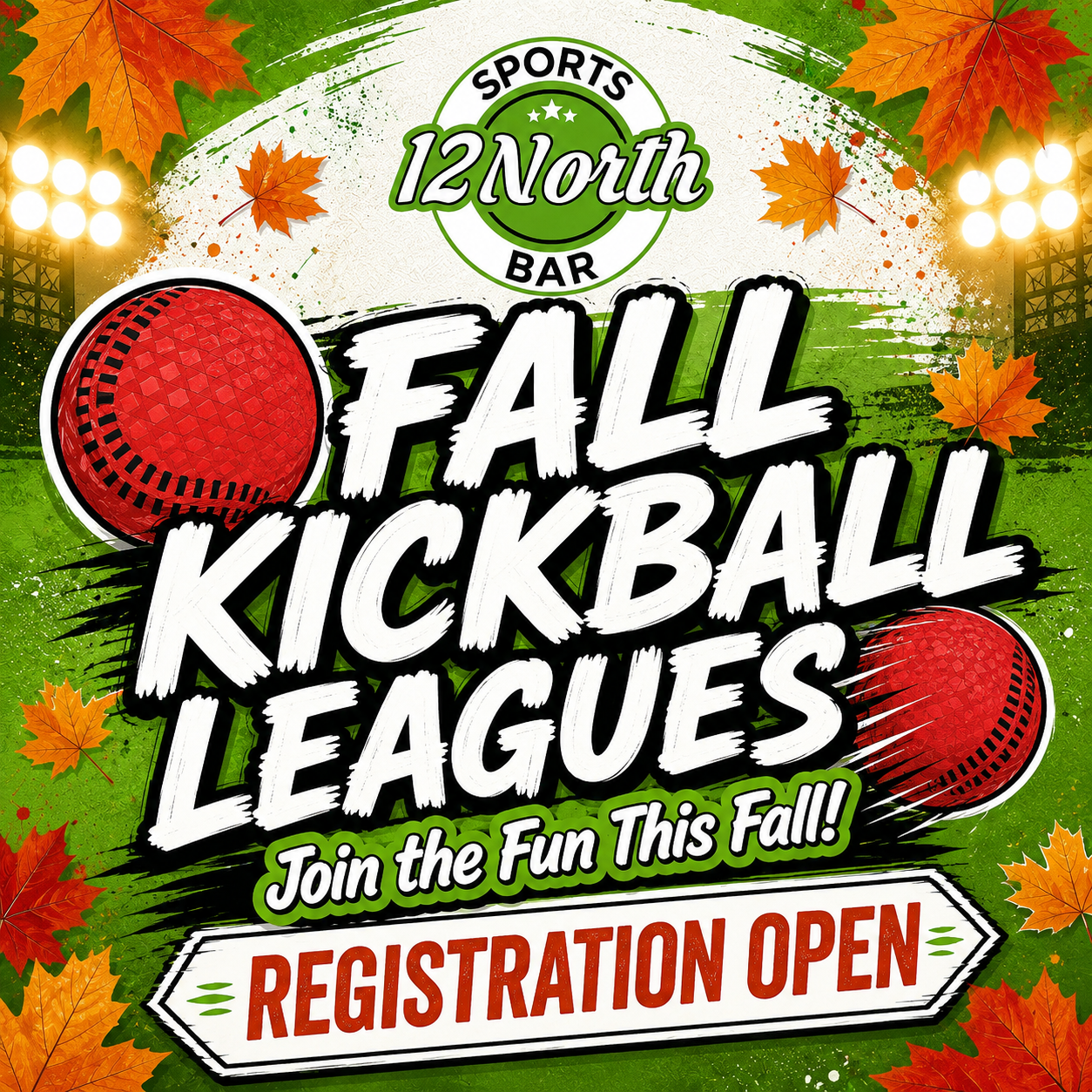 12 North Sports Bar Facebook ad: 12 North Sports Bar: 12 North Sports Bar Leagues