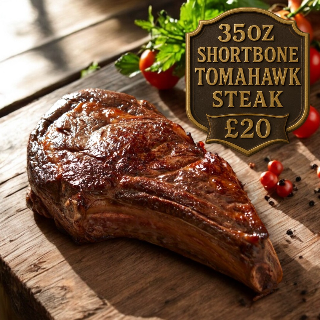 Malpas Farm Shop Facebook ad: 35oz Shortbone Tomahawk Steak | Malpas Farm Shop