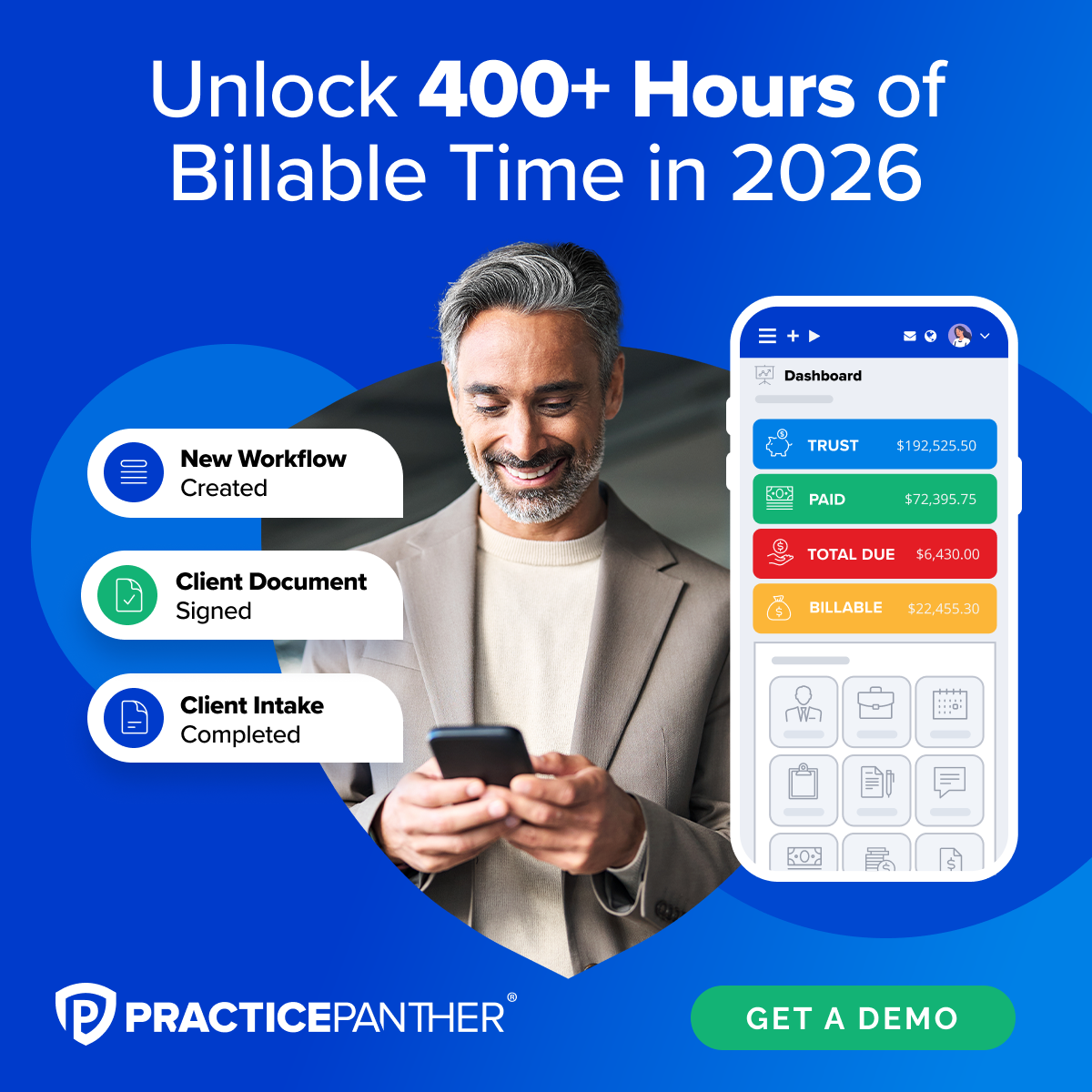 PracticePanther Law Practice Management Software Facebook ad