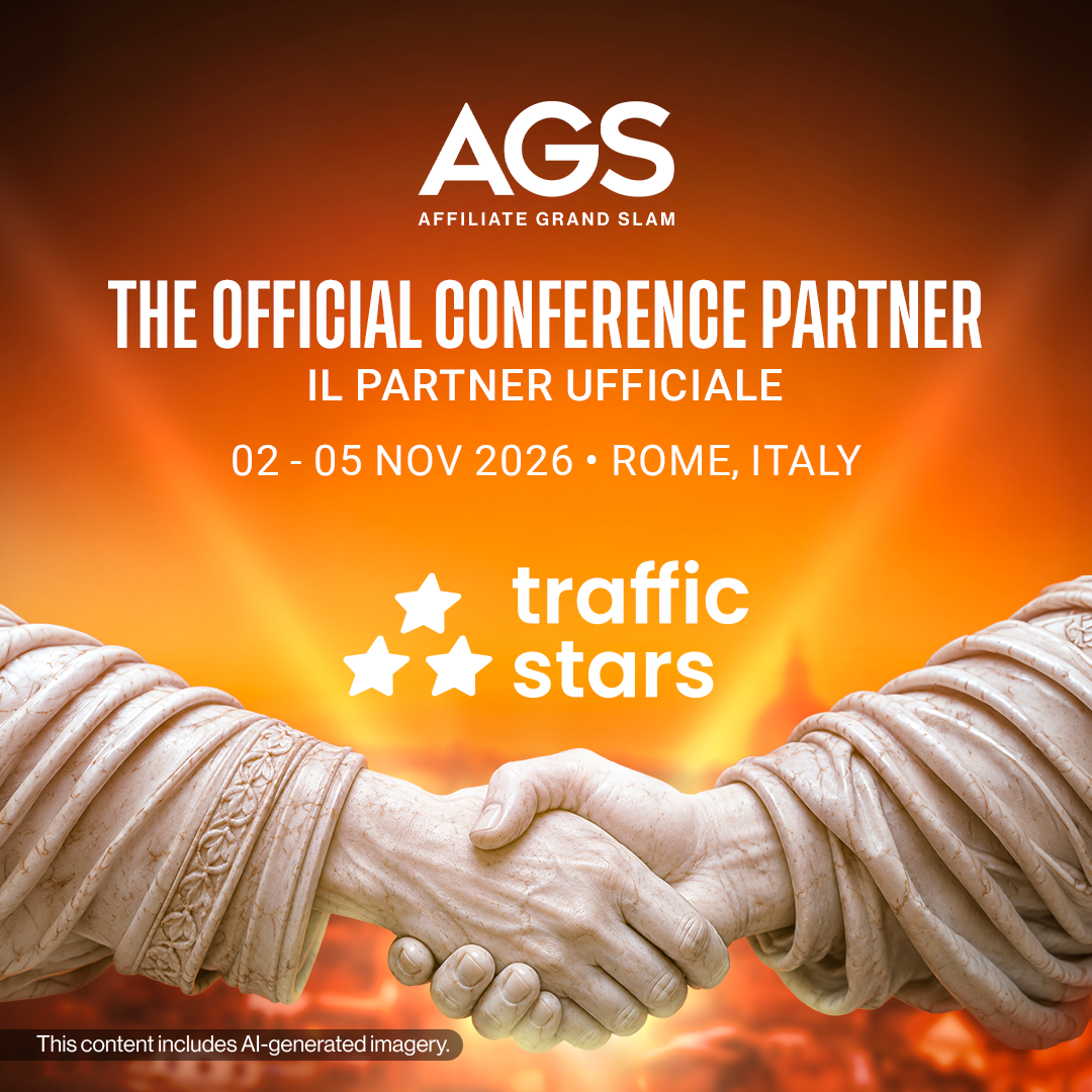 Affiliate Grand Slam Facebook ad: Meet Our Official Partner: TrafficStars