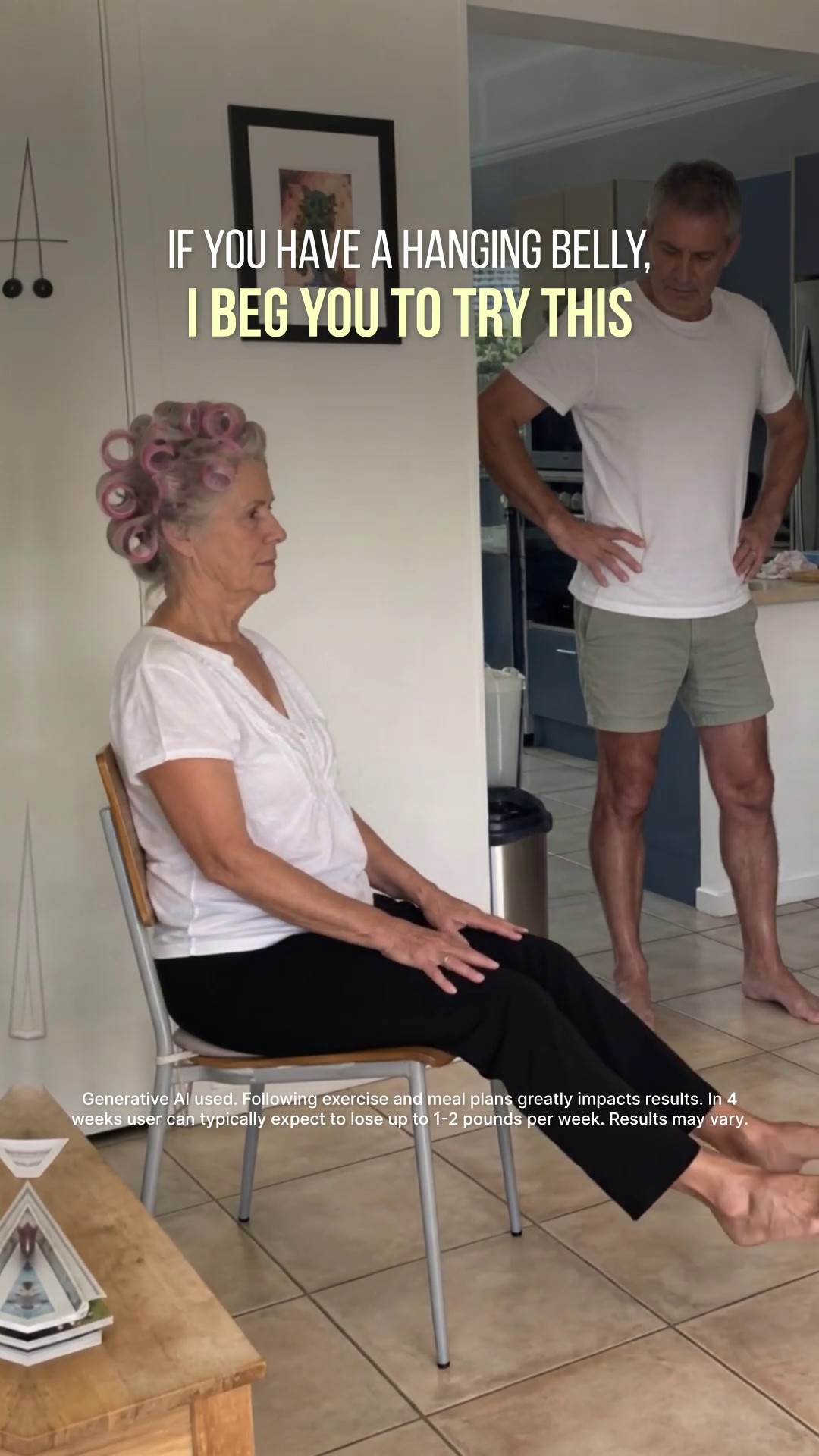 Tori Repa Facebook ad: Start Chair Yoga routine