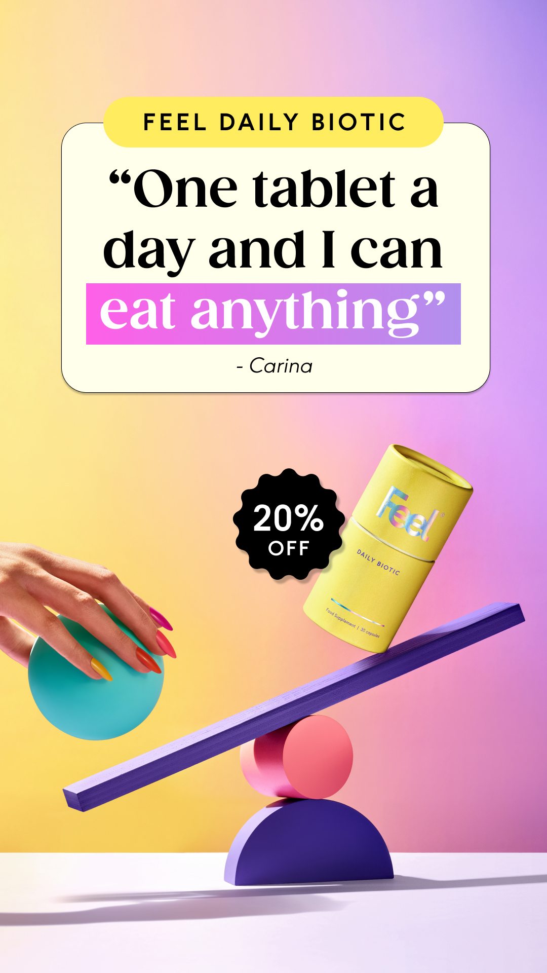 Feel Facebook ad