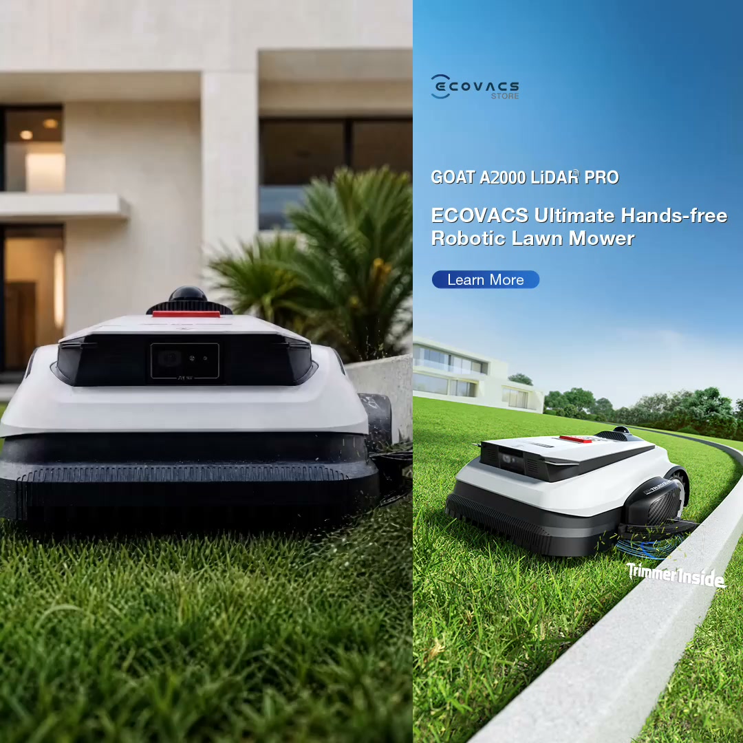 ECOVACS ROBOTICS Facebook ad: ECOVACS GOAT A2000 LiDAR PRO