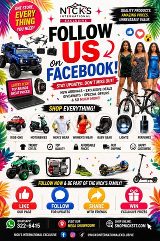 Nick’s International Exclusive. Facebook ad