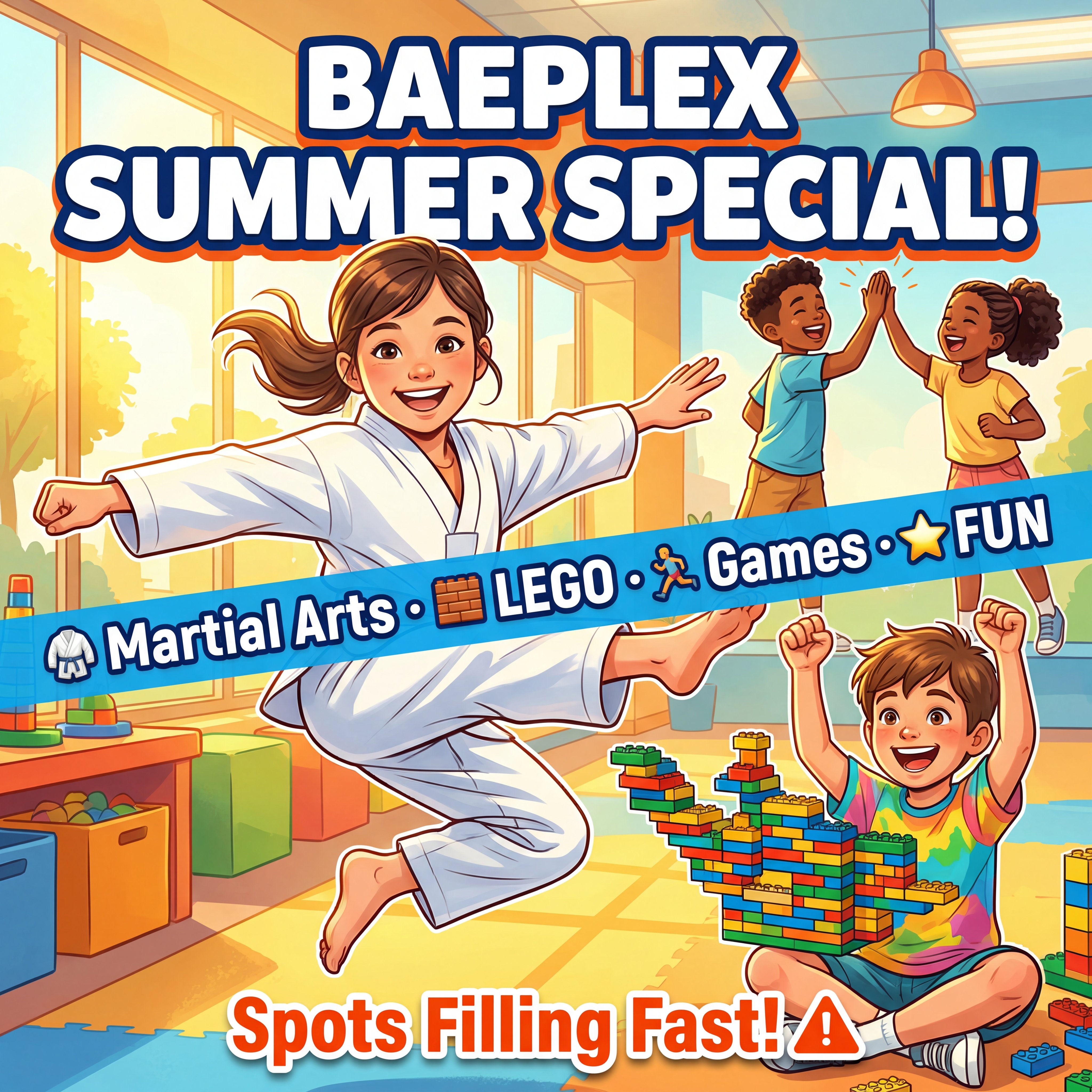 Baeplex Facebook ad: Your Child's Best Summer Starts at BAEPLEX!