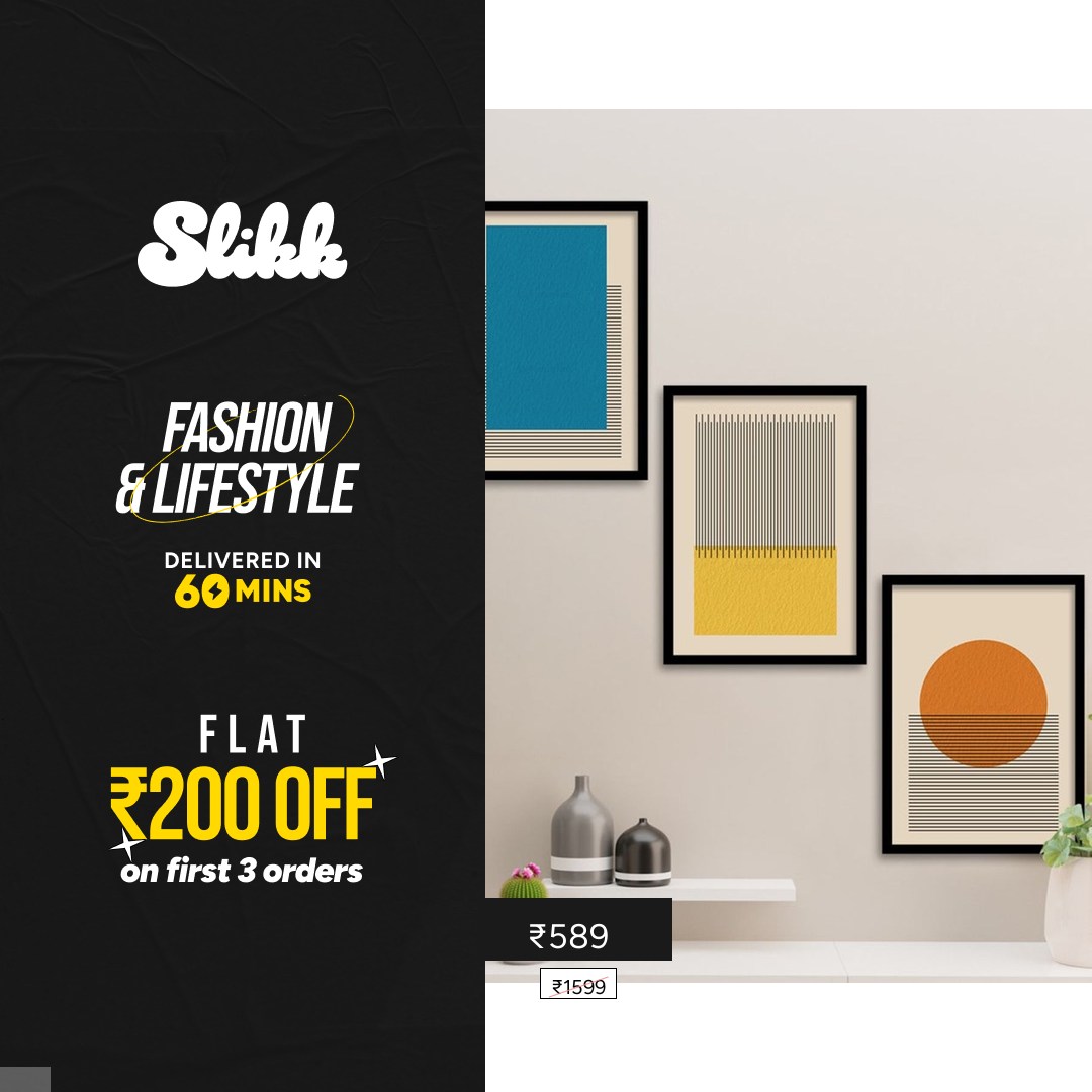 Slikk: Fashion in 60 Mins Facebook ad