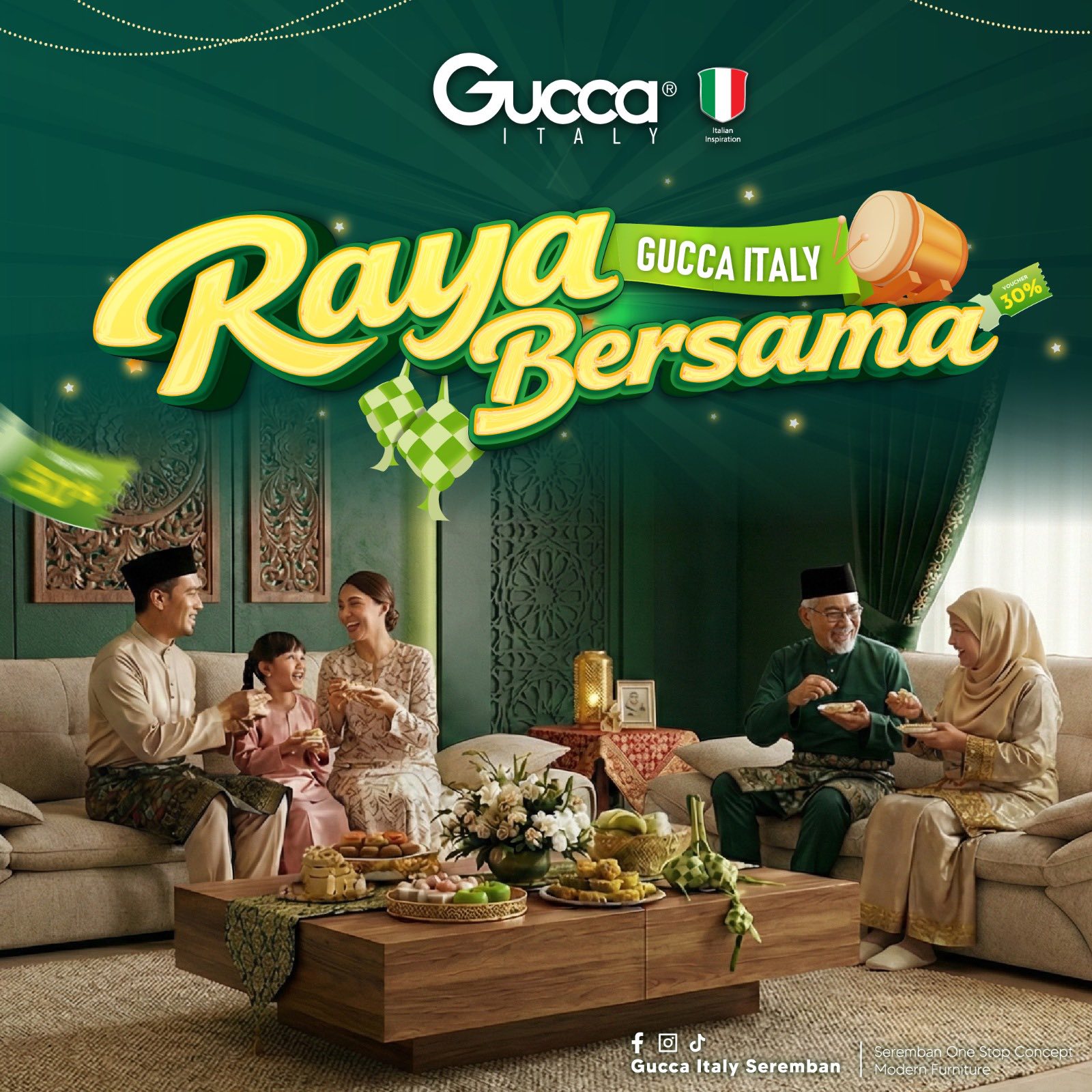 Gucca Italy Seremban Facebook ad