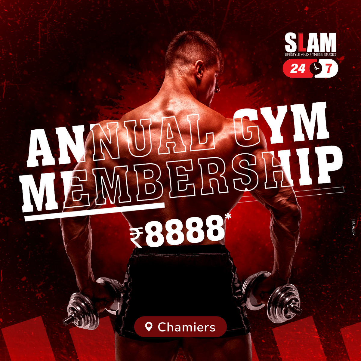 SLAM Lifestyle and Fitness Studio Facebook ad