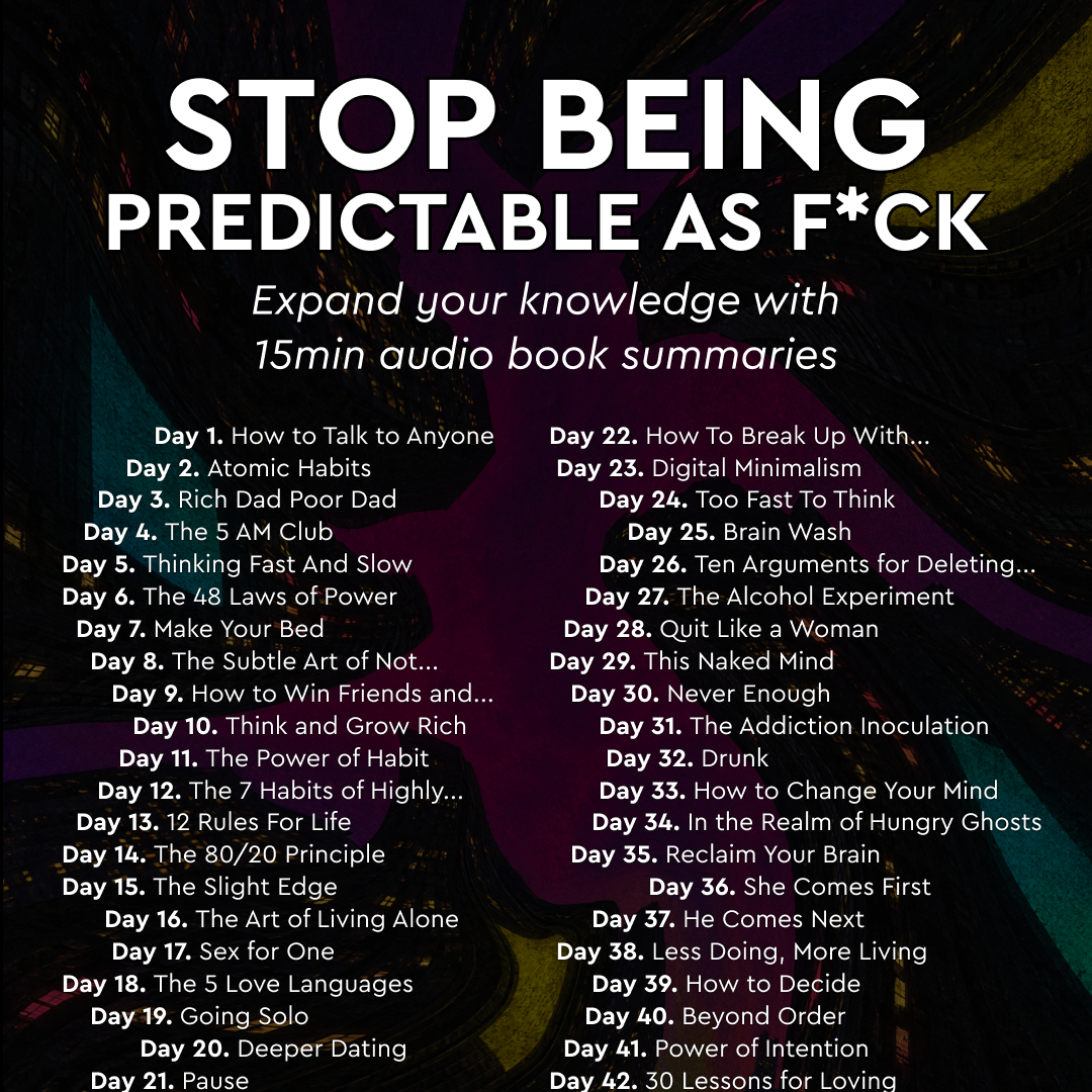 Blinkist Facebook ad: Stop Being Boring As F*ck With Blinkist, The App Apple…
